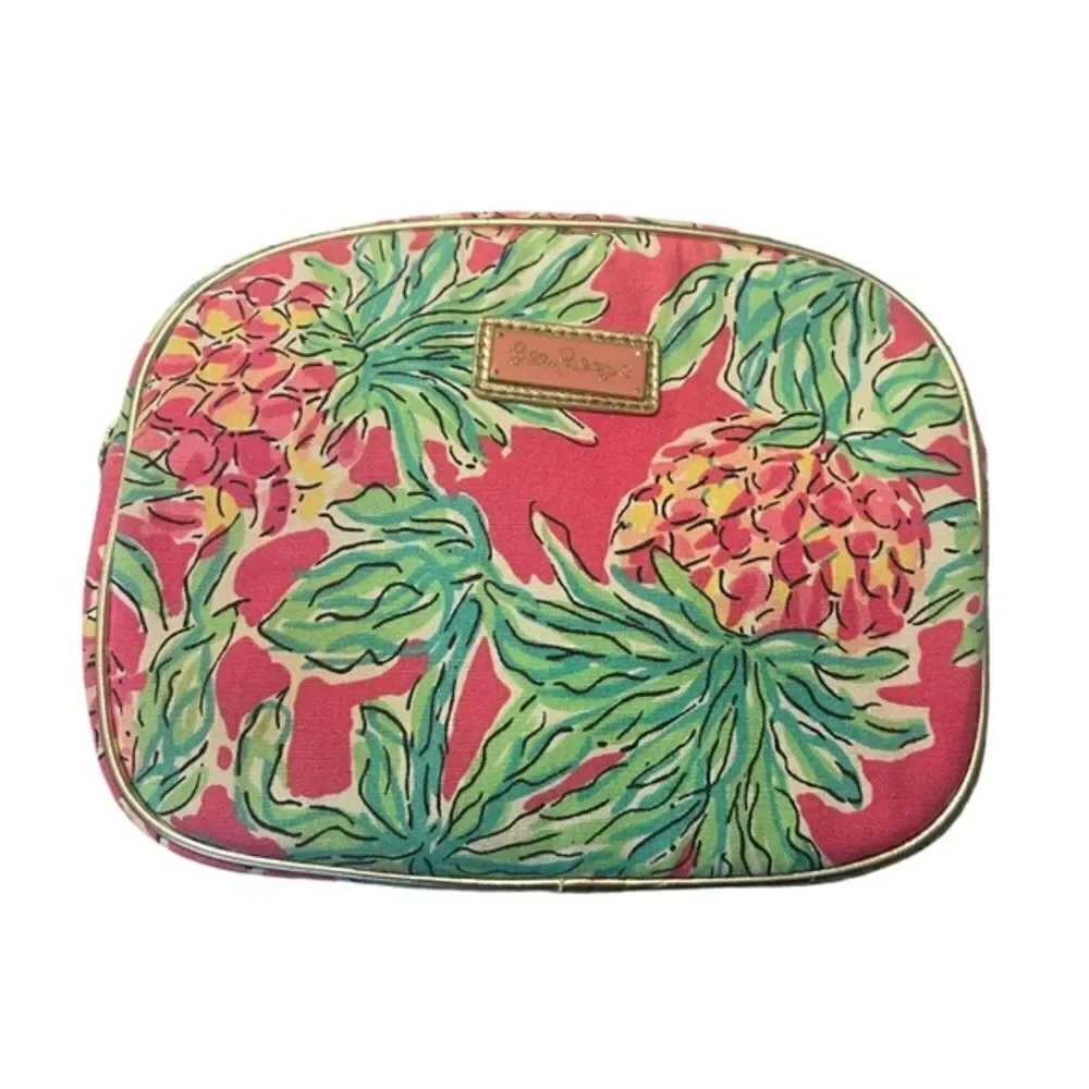 Lilly Pulitzer Pink Pineapple Makeup Bag - Picture 1 of 6